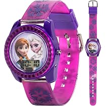 Disney Relógio infantil FZN3588 Frozen Anna e Elsa Azul | Amazon